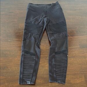 alo Black Moto Leggings
